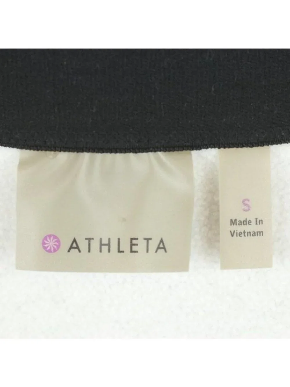 Athleta Wander Women's Small Black White Fleece Lined Layering Mini Skirt